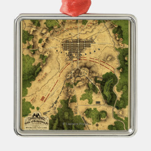 Battle of Gettysburg 10 Metal Tree Decoration