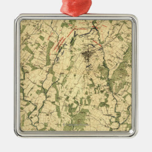 Battle of Gettysburg 12 Metal Tree Decoration