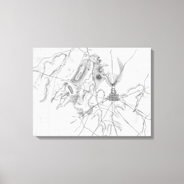 Battle of Gettysburg Canvas Print (Front)