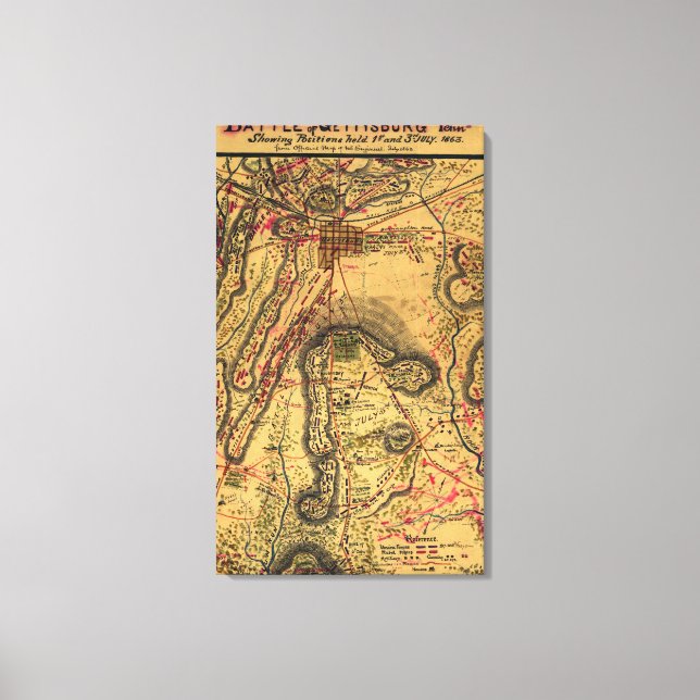 Battle of Gettysburg Canvas Print (Front)