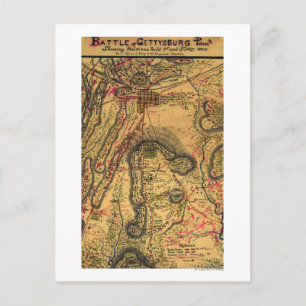 Battle of Gettysburg Postcard