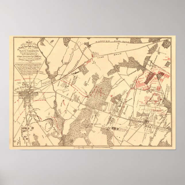 Battle of Gettysburg Poster (Front)