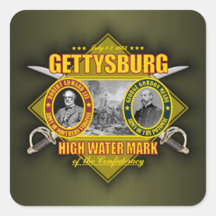 Battle of Gettysburg Square Sticker