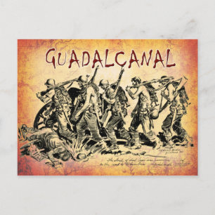 Battle of Guadalcanal, 1943 Postcard
