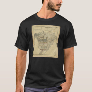 Battle of Guildford Map March 15 1781 T-Shirt