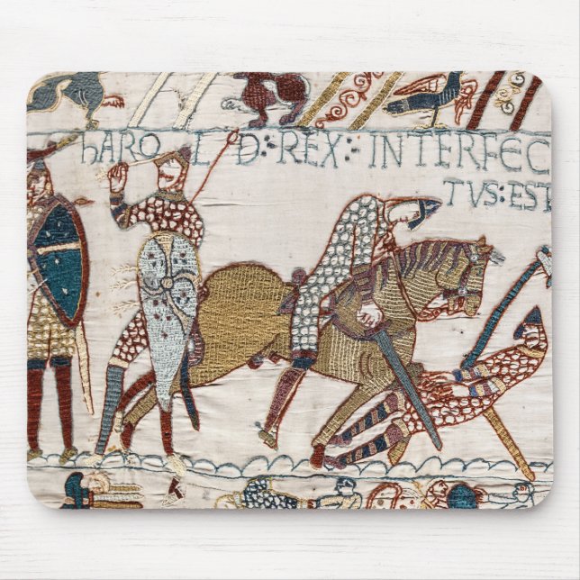 Battle of Hastings- Bayeux Tapestry King Harold Mouse Mat (Front)