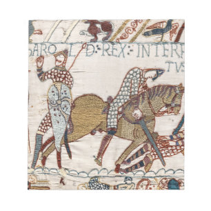 Battle of Hastings- Bayeux Tapestry King Harold Notepad