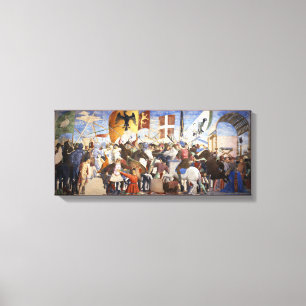 BATTLE OF HERACLIUS by Piero Della Francesca Canvas Print