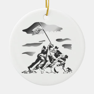 Battle of Iwo Jima Ceramic Tree Decoration