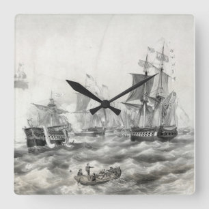 Battle of Lake Erie Square Wall Clock