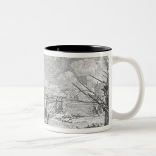 Battle of Lexington,from 'Recueil d'Estampes' Two-Tone Coffee Mug