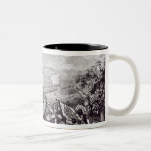 Battle of Lobositz, 1st October 1756 Two-Tone Coffee Mug