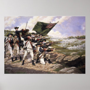 Battle of Long Island, Canvas Art Print