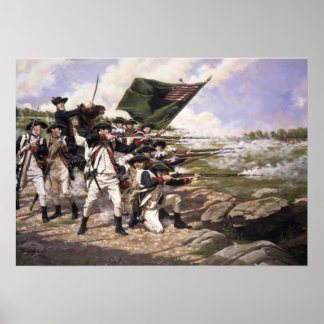 Battle of Long Island, Canvas Art Print