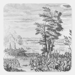 Battle of Malplaquet Square Sticker