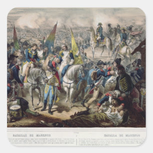 Battle of Marengo 14th June 1800 Square Sticker