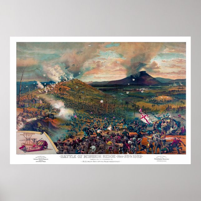 Battle of Mission Ridge McCormick Harvesting 1863 Poster (Front)