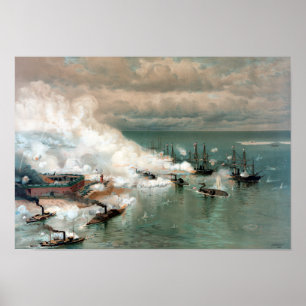 Battle Of Mobile Bay -- Civil War Poster