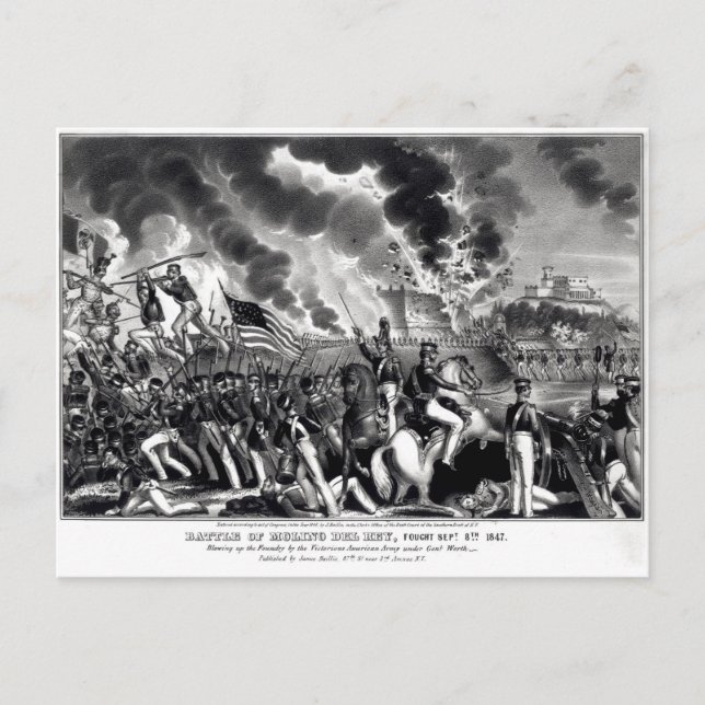 Battle of Molino del Rey Postcard (Front)