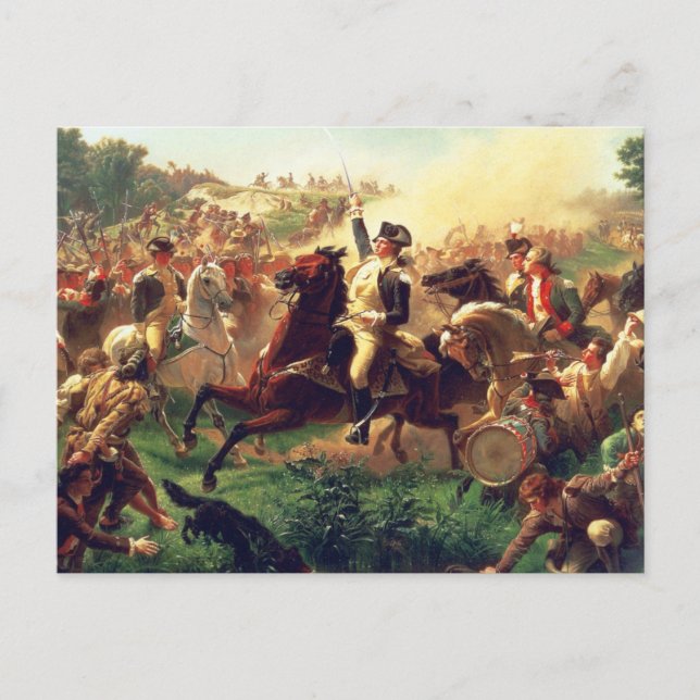 Battle of Monmouth by Emanuel Leutze Postcard (Front)