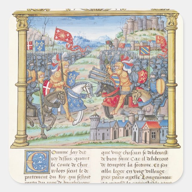 Battle of Montlhery Square Sticker (Front)