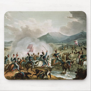Battle of Morales,engraved by Thomas Sutherland Mouse Mat