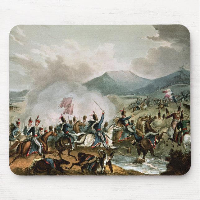 Battle of Morales,engraved by Thomas Sutherland Mouse Mat (Front)
