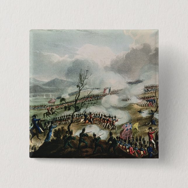 Battle of Nivelle,engraved by Thomas 15 Cm Square Badge (Front)