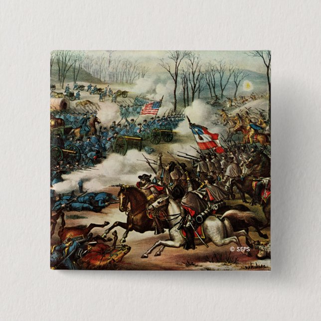 Battle of Pea Ridge 15 Cm Square Badge (Front)