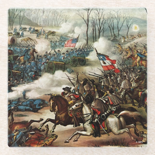 Battle of Pea Ridge Glass Coaster (Front)