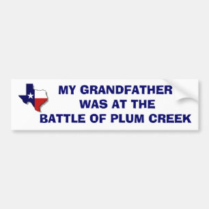 BATTLE OF PLUM CREEK BUMPER STICKER