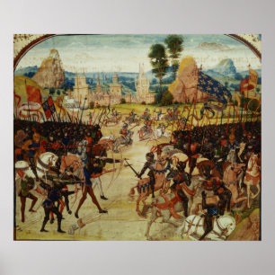 Battle of Poitiers, from Froissart's Chronicle Poster