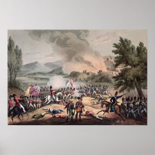 Battle of Pombal, engraved by Thomas Sutherland Poster