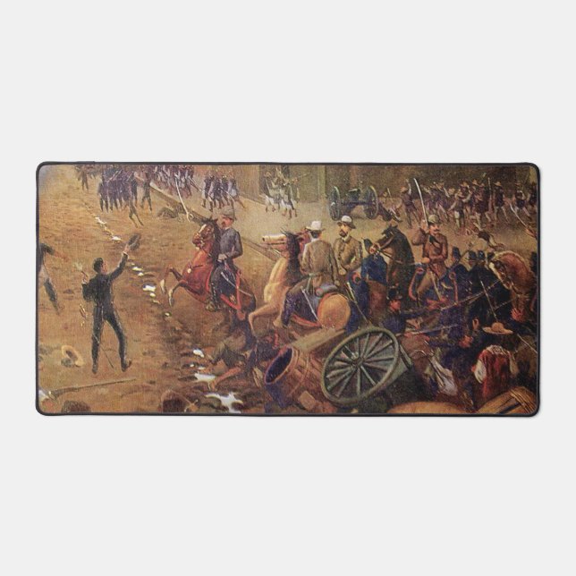 Battle of Puebla Mexican History Desk Mat (Front)