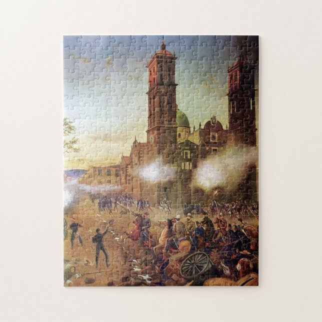 Battle of Puebla Mexican History Jigsaw Puzzle (Vertical)