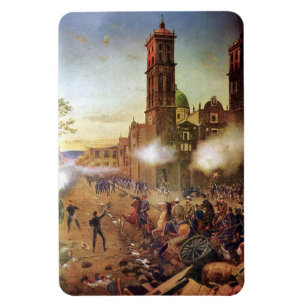 Battle of Puebla Mexican History Magnet