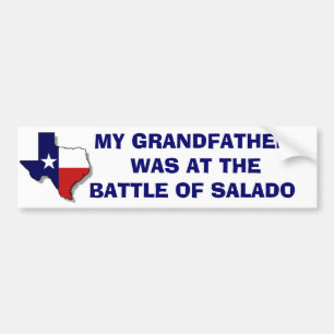 BATTLE OF SALADO BUMPER STICKER