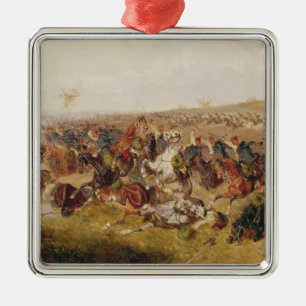 Battle of Schweinschaedel, 29th July 1866 Metal Tree Decoration