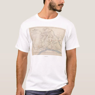 Battle of Shiloh - Civil War Panoramic Map 4 T-Shirt