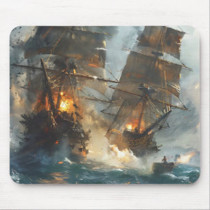 Battle of Ships Mouse Mat