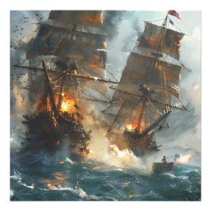 Battle of Ships Photo Print