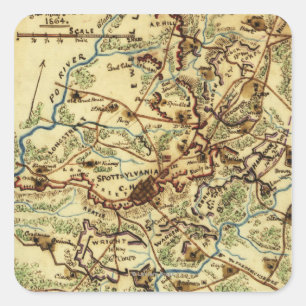 Battle of Spotsylvania Court House Square Sticker