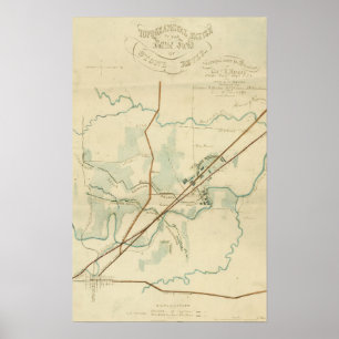 Battle of Stones River - Civil War Panoramic Poster