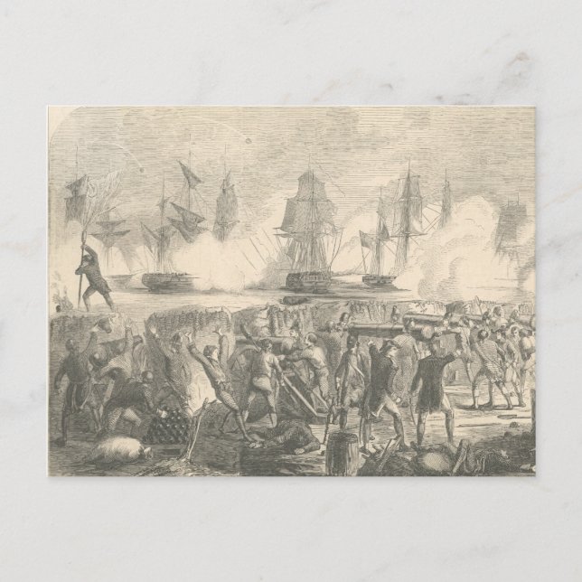 Battle of Sullivan's Island, 1776 Postcard (Front)