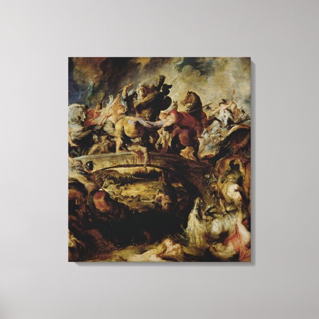 Battle of the Amazons and Greeks , c.1617 Canvas Print (Front)