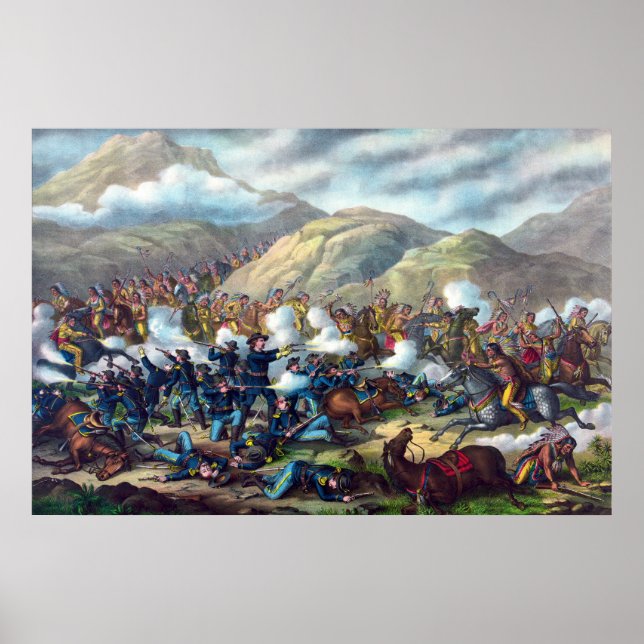Battle of the Big Horn Custer's Last Stand  Poster (Front)