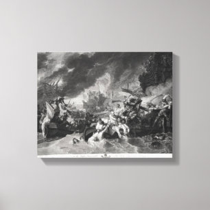 Battle of the Hague, 29th May 1692 Canvas Print