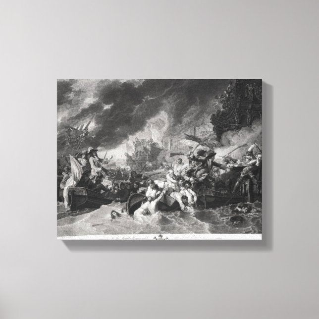 Battle of the Hague, 29th May 1692 Canvas Print (Front)