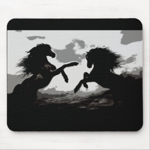 Battle of the Horses - Equine Art Mouse Mat