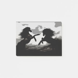 Battle of the Horses - Equine Art Post-it Notes